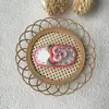 Pasador de Ganchillo de Lana Hecho a Mano DIY Orejas de Conejo Lindas Pasador Estéreo de Hierba Flor Pasador BB de Lana Hecho a Mano