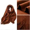 Cachecol de Inverno Feminino Liso com Toque de Caxemira Atacado Atacado