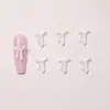 Accesorios pequeños de moño para decoración de uñas, piezas pequeñas de resina, materiales para manualidades, decoraciones versátiles de moño para uñas