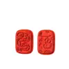 Fidelidad Natural Moneda Cinabrio Marca Fu Ping An Alto Contenido Pulsera de Arena Roja Pulsera Colgante Colgante Accesorios de Joyería