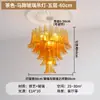 Venda Direta da Fábrica Lâmpada de Sala de Estar Francesa MURANO Luxo Leve Retro Lustre para Escada Duplex Lâmpada para Quarto Principal de Vidro Americano