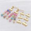 Chapado en Oro Real de 18K Grueso Color Blanco Plateado Dorado Conservador de Color Sencillo Brillante Pieza de Conexión Colgante Colgante DIY Accesorios de Joyería para Pulsera
