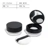 En Stock Caja de Polvos Sueltos de Malla Elástica con Tapa abatible de 20g, Material de Empaque para Maquillaje, Caja de Recarga de Polvos Sueltos Brillante, Caja Vacía con Borla