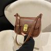 Bolsos de Diseño de Nicho 2026 Nueva Moda Color Sólido Texturizado Bolso de Hombro Debajo del Brazo Retro Versátil Cruzado Pequeño Cuadrado