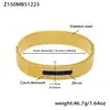 Pulsera de Acero Inoxidable con Cierre Geométrico en Forma de Rombo Incrustado con Circonita Set Estilo Ins Joyería Personalizada de Lujo Ligero Chapada en Oro de 18 Quilates