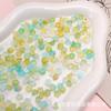 Miçangas de Flor Pequena em Acrílico, Miçangas Douradas, Colar DIY Feito à Mão, Pulseira, Brincos, Materiais e Acessórios para Joias