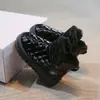 Botas de Neve Infantis Inverno Novo Estilo Meninos e Meninas Aveludado Espesso Aconchegante Algodão Botas Padrão Diamante Repelente à Água Antiderrapante Grandes Sapatos de Algodão