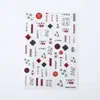 2025 Año Nuevo Festival de Primavera Año de la Serpiente Japonés Jelly Nail Art Pegatinas Decorar Uñas Computadora Teléfono Móvil iPad Pegatinas