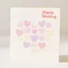 Fábrica certificada FSC em Dongguan, mini cartões de felicitações personalizados, cartões de mensagem florais, cartões de felicitações manuscritos impressos para combinar com caixas de presente