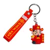 Chaveiro Desenho Animado Deus da Riqueza Estilo Chinês Boneco Deus da Riqueza Pingente de Bolsa Chaveiro de Carro Festival da Primavera Dia de Ano Novo Pequeno Presente