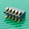 Suporte de Bateria Smd 2-6P, Passo de 1,27mm, Altura de 3,5mm, Plástico Sem Coluna, Conector de Carregamento com Mola de Contato Elevada