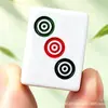 Mini fichas de Mahjong hechas de jade, adecuadas para viajes, turismo, camping, dormitorios, convenientes, pequeñas, lindas, Mahjong seleccionado a mano