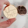Coelho da Páscoa Transfronteiriço Personalizado Espelho Acrílico Etiqueta de Presente Pingente Gravado Decoração de Cupcake de Coelho