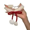 Gargantilla de Collar con Bola de Piel de Copo de Nieve Estilo Nuevo de Invierno, Moderna, Elegante, de Aspecto Caro y Versátil