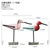 Adornos de pájaro de pico largo de madera creativos americanos, simulación de animales pequeños, mueble de TV para sala de estar, muebles para el hogar, decoración de vinoteca