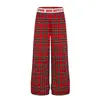 Pantalones de Cuadros Estilo Retro Americano de Pierna Ancha para Hombres y Mujeres, Nuevo Estilo Primavera 2026, Corte Holgado, Adelgazantes, Casual de Marca de Moda Pantalones Largos