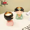 Adorno de Fragancia con Diseño de Loto, Veladora Perfumada de Niña Linda, Regalo Creativo de Cumpleaños, Souvenir, Regalo para Casa Nueva