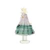 Artesanías de Cristal Árbol de Navidad Regalo Festivo Polvo de Jade Verde Mini Árbol Escritorio Sala de Estar Micro Paisaje Mini Adornos