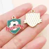 30 Estilos Mixtos de Trofeo de Fútbol de la Copa del Mundo con Goteo de Aceite, Estadio, Camiseta, Colgantes de Aleación, Pendientes DIY, Pulsera, Accesorios de Joyería