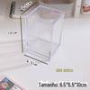 Porta-Canetas Transparente Caixa de Armazenamento de Mesa para Estudante Grande Capacidade Porta-Canetas Simples DIY Atacado Um Compartimento Dois Compartimentos Dropshipping