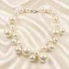 Collares de Perlas de Imitación Transfronterizos, Tendencias de Moda Europeas y Americanas, Venta al por Mayor de Joyería Grande y Pequeña de Perlas de Imitación