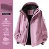Chaqueta Exterior de Marca Grande para Mujer 2026 Nueva Chaqueta de Montañismo Tres en Uno de Alta Calidad para Exteriores para Hombre