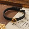 Pulsera de Piedra Natural Estilo Francés Medio Personalizada Retro para Mujer Moda Geométrica Retro Vidrio Combinable Simple