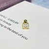 Pendientes de Acero de Titanio con Cierre de Rosca de Oro de 18 Quilates, Tornillos Creativos Pequeños para Cartílago, Elegantes y Versátiles para Mujeres