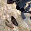 Zapatos Mary Jane Retro Franceses para Mujer con Aumento Interno de Altura, Zapatos de Abuela de Correa Única, Estilo Hada, Zapatos con Pelo de Peluche Plus