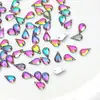 Transfronteiriço Novo Acrílico Duplo Furo Gota D'água Diamante Acessórios Adesivos para Celular Artesanal DIY Acessórios Fabricantes de Joias Atacado