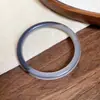 Pulsera Abierta Redonda de Acrílico Retro Europea y Americana, Simple, Moderna, Personalizada, Versátil, Diseño de Joyería para Mano de Nicho