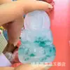 Pingente de Guanyin Buda de gelo verde Bashan, fivela da paz com padrão na cor jadeíte, pingente de jadeíte de vidro, jade de quartzo