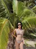 2022 Nuevo Bikini Coreano de Vacaciones Dividido Triángulo Delgado Delgado Retro Conservador Traje de Baño para Mujer Spa