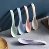 Cuchara de Sopa de Paja de Trigo Cuchara Pequeña Creativa Linda Cuchara para Comer para Niños Cuchara de Sopa para el Hogar Cuchara Se Puede Imprimir Logo