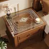 Alfombrilla para mesita de noche de dormitorio PVC Transparente Impermeable Sin Lavado Alfombrilla de Mesa Cubierta para Encimera de Lavadora Alfombrilla Protectora Aislante de Calor Anti-quemaduras