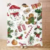 Bestseller transfronterizo de Amazon: Manta de franela con estampados de alce, bruja y calabaza para doble festividad, sofá, fiesta de Navidad