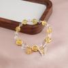 Nuevo Pulsera China Dulce Mariposa Cola de Pez Smiley Concha Cristal Morado Amarillo Rosa Pulsera Morado Lihui Alta Moda