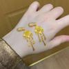 Novos Brincos Exquisitos Estilo Chinês Estilo Corte Elegante Elegante Elegante Gancho de Orelha Luxo Leve Alto Padrão Versátil Brincos Vintage Brincos para Mulheres