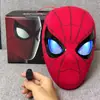 Fornecimento Exclusivo Transfronteiriço de Capacete do Homem-Aranha com Olhos Móveis, Piscante Elétrico, Iluminado, Máscara Extraordinária, Capacete para Cosplay de Halloween