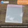 Saco Autoadesivo Embalagem Transparente 9*13cm Camada Dupla 8 Fios Saco OPP Outlet de Fábrica Atacado 100