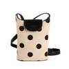 Bolso Cubo de Verano 2026 de Alto Estilo para Mujer, Bolso de Hombro y Cruzado Único y Elegante, Bolso Sencillo de Color Sólido para Teléfono