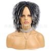Europa, América y África Peluca Transfronteriza Rizada Hueca en Rollo Peluca Dreadlock Fibra Química Corta Rollo Pequeño Trenza Sucia Tocado