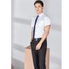 Camisa masculina e feminina mesmo estilo manga curta moda verão 2019 nova slim fit roupa de trabalho formal de negócios ol camisa profissional
