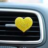 El comercio electrónico en el extranjero es especialmente para clip de salida de aire para coche de arcilla con pedrería de amor de corazón de melocotón, clip decorativo para salida de aire de coche, clip para perfume