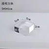 Columna Quadrada Transparente de Acrílico Suporte de Cristal Modelo de Brinquedo Suporte de Exibição Cosméticos Joias Cerâmica Antiga Suporte de Base
