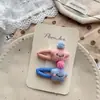 Nuevo Estilo Coreano Otoño e Invierno Estrella de Cinco Puntas Bola de Pelo Pasador para Niños Hecho a Mano Tela Clip para Flequillo Lateral Roto Dulces Accesorios para el Cabello