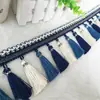 Cortinas Estilo Europeu com Renda Borlas de Renda Franja de Borlas Roupas de Sofá Tecido Decorativo Acessórios Pedaços Cortados