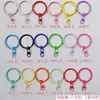 Feijão Pin Chaveiro DIY Acessórios de Metal Anel de Arame de Aço Fivela de Porta Pulseira de Silicone Corda de Couro Pingente Anel de Cartão Pequeno
