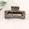 Presilhas de Cabelo Estampadas de Tamanho Médio Transfronteiriças, Presilhas de Garra Estampa de Leopardo, Acessórios de Cabelo de Verão de Alta Qualidade Grande Atacado