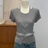 Suéter de Punto Delgado de Manga Larga con Cuello en V, Estilo Francés, de Primavera y Otoño, Moderno, Adelgazante y Elegante, Camiseta Base para Mujer